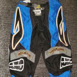 Axo 989 Vintage Blue Motor Cross Pants, Size Junio